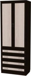 Шкаф 103 со штангой, цвет Венге в Саранске - предосмотр