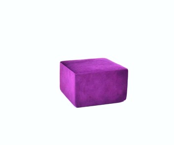 Пуф бескаркасный Тетрис 50х50, фиолетовый в Саранске