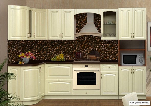 Кухня угловая Кантри 1330х2800 в Саранске - изображение