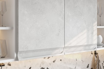 Угловой модульный гарнитур Вельвет, бетон графит/бетон снежный в Саранске - предосмотр 4