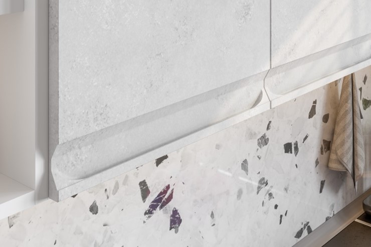 Угловой модульный гарнитур Вельвет, бетон графит/бетон снежный в Саранске - изображение 5