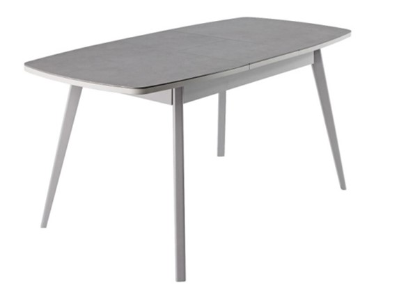 Кухонный стол раскладной Артктур, Керамика, grigio серый, 51 диагональные массив серый в Саранске - изображение