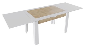 Кухонный стол раскладной Хьюстон тип 4 (Белый/Дуб Крафт золотой) в Саранске - предосмотр 1