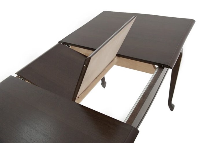 Кухонный стол раскладной Кабриоль 1200х800, (Тон 7 - Орех тёмный) Морилка/Эмаль в Саранске - изображение 8