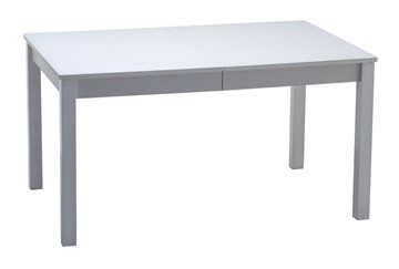 Кухонный раскладной стол Нагано-2 стекло белое opti (хром-лак) в Саранске - предосмотр