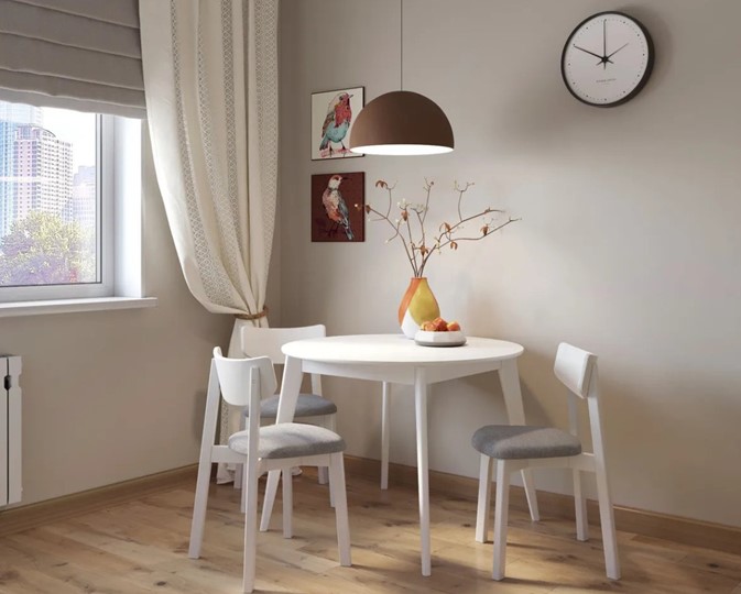 Кухонный стол раскладной Орион Classic Plus 100, Белый в Саранске - изображение 13