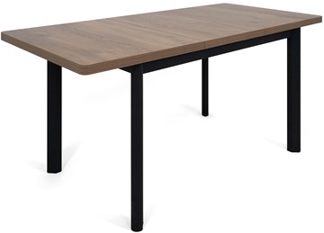 Кухонный раздвижной стол Токио-2L (ноги металлические черные, дуб табако) в Саранске - предосмотр 3