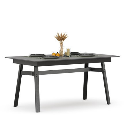 Обеденный стол 1600 Элиот ЛД 414.100.000, Оникс Серый/Чёрный в Саранске - изображение