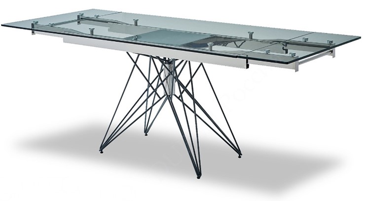 Кухонный стол раскладной T-041 (140) прозрачный в Саранске - изображение 3