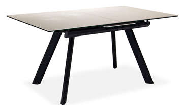 Кухонный стол раскладной Бордо 3CQ 180х95 (Oxide Avorio/Графит) в Саранске - предосмотр