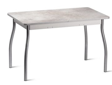 Кухонный стол Орион.4 1200, Пластик Белый шунгит/Металлик в Саранске