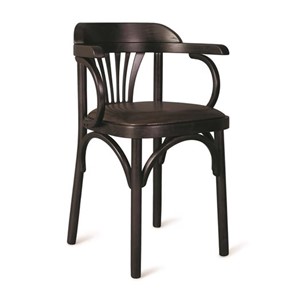 Обеденный стул Венский мягкий, кожзам черный/венге в Саранске