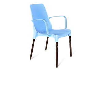 Кухонный стул SHT-ST76/S424-F (голубой/коричневый муар) в Саранске