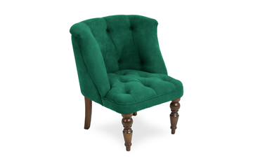 Кресло Бриджит зеленый ножки коричневые в Саранске