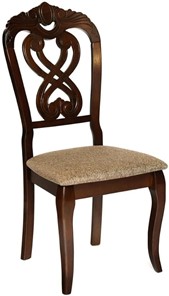 Обеденный стул Андромеда, дерево гевея 47х55х107 Cappuchino/ткань коричневая S 168-7 арт.19543 в Саранске