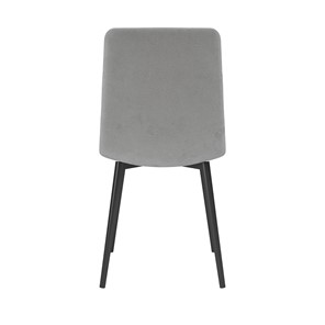 Обеденный стул Белла, велюр тенерифе грей/Цвет металл черный в Саранске - предосмотр 3
