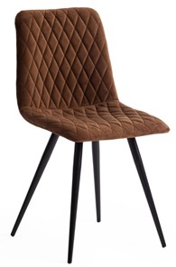 Обеденный стул CHILLY X (mod.7096) 45х53х88 коричневый barkhat 11/черный арт.15557 в Саранске