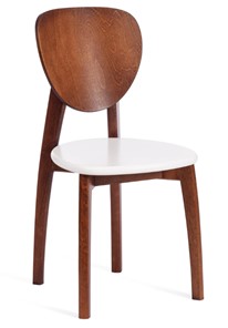 Обеденный стул Diamante, жесткое сидение бук, 42х42х85, коричневый/белый арт.19897 в Саранске