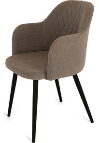 Кухонный стул Эспрессо-1, ноги черные круглые XL (R32)/велюр T173 Капучино в Саранске