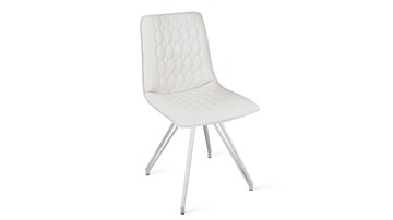 Обеденный стул Хьюго К4 (Белый матовый/Кож.зам Polo White) в Саранске