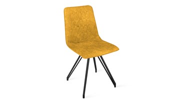 Кухонный стул Хьюго К4 (Черный муар/Микровелюр Wellmart Yellow) в Саранске