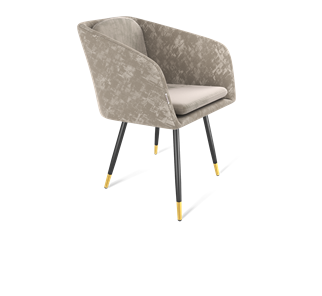 Обеденный стул SHT-ST43-1 / SHT-S95-1 (карамельный латте/черный муар/золото) в Саранске
