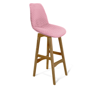 Полубарный стул SHT-ST29-С22 / SHT-S65-1 (розовый зефир/светлый орех) в Саранске