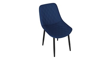 Кухонный стул Oscar (Черный муар/Велюр L005 синий) в Саранске