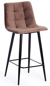 Полубарный кухонный стул CHILLY (mod. 7095пб) 55х44х94 коричневый barkhat 12/черный арт.19656 в Саранске