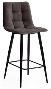 Кухонный полубарный стул CHILLY (mod. 7095пб) 55х44х94 темно-серый barkhat 14/черный арт.19657 в Саранске