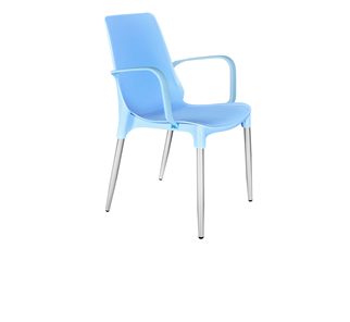 Кухонный стул SHT-ST76/S424-С (голубой/хром лак) в Саранске