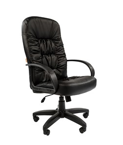 Кресло компьютерное CHAIRMAN 416, экокожа, цвет черный в Саранске
