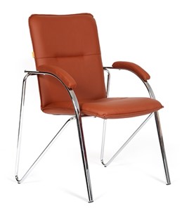 Офисное кресло CHAIRMAN 850 Экокожа Terra 111 коричневая в Саранске - предосмотр