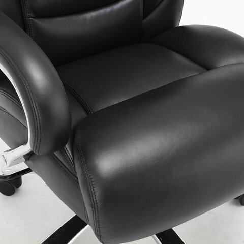 Компьютерное кресло Brabix Premium Pride HD-100 (натуральная кожа, черное) 531940 в Саранске - изображение 5