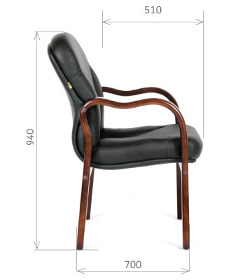 Кресло CHAIRMAN 658 Натуральная кожа черный в Саранске - изображение 2