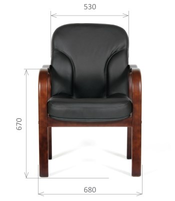 Кресло CHAIRMAN 658 Натуральная кожа черный в Саранске - изображение 1