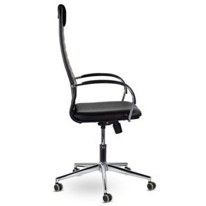 Компьютерное кресло Brabix Premium Pilot EX-610 CH (хром, кожзам, черное) 532418 в Саранске - предосмотр 1