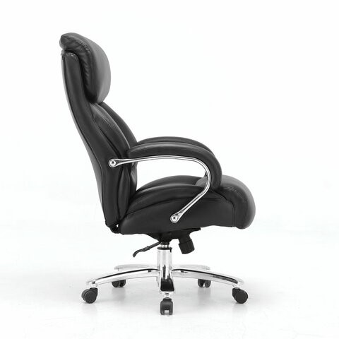 Компьютерное кресло Brabix Premium Pride HD-100 (натуральная кожа, черное) 531940 в Саранске - изображение 1