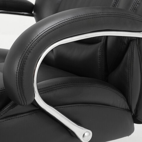 Компьютерное кресло Brabix Premium Pride HD-100 (натуральная кожа, черное) 531940 в Саранске - изображение 6