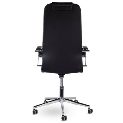 Компьютерное кресло Brabix Premium Pilot EX-610 CH (хром, кожзам, черное) 532418 в Саранске - изображение 4