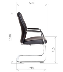 Кресло офисное CHAIRMAN Vista V Экокожа премиум черная в Саранске - предосмотр 2