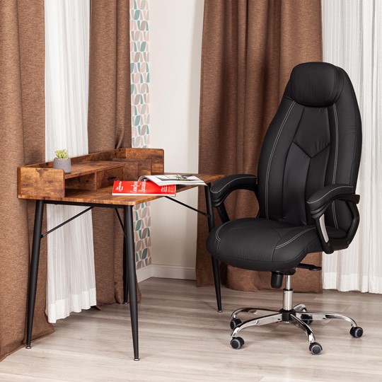 Офисное кресло BOSS Lux, кож/зам, черный, арт.21151 в Саранске - изображение 12