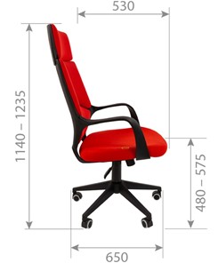 Кресло компьютерное CHAIRMAN 525, серое в Саранске - предосмотр 2