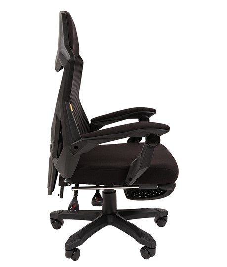 Офисное кресло CHAIRMAN 571 с подставкой для ног , Сетчатый акрил черный / Полиэстер черный в Саранске - изображение 2