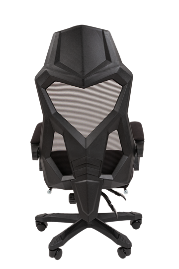 Офисное кресло CHAIRMAN 571 с подставкой для ног , Сетчатый акрил черный / Полиэстер черный в Саранске - изображение 4