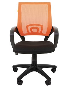 Офисное кресло CHAIRMAN 696 black Сетчатый акрил DW66 оранжевый в Саранске - предосмотр 4