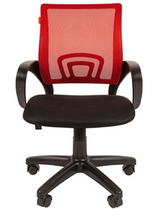Кресло офисное CHAIRMAN 696 black Сетчатый акрил DW69 красный в Саранске - предосмотр 4