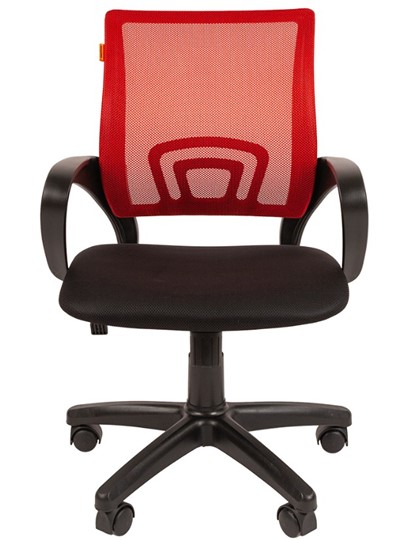 Кресло офисное CHAIRMAN 696 black Сетчатый акрил DW69 красный в Саранске - изображение 4