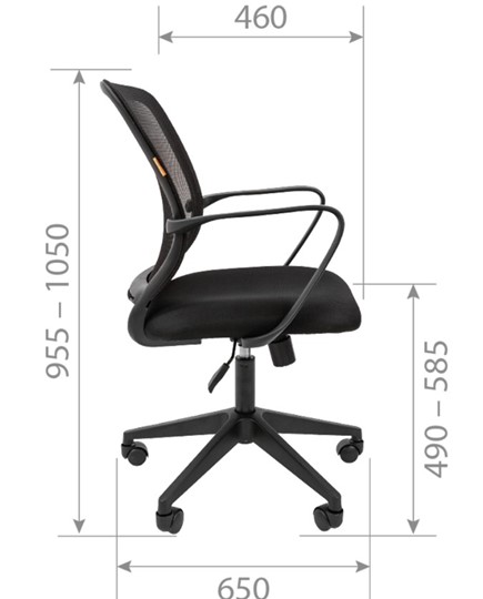 Компьютерное кресло CHAIRMAN 698 black TW, ткань, цвет серый в Саранске - изображение 2
