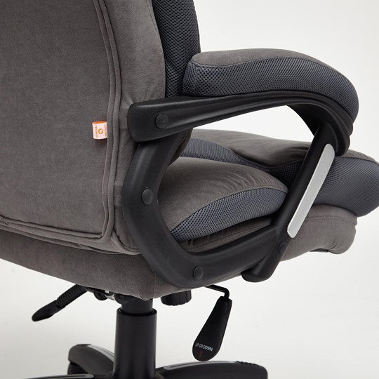 Кресло компьютерное DUKE флок/ткань, серый/серый, 29/TW-12 арт.14039 в Саранске - изображение 19